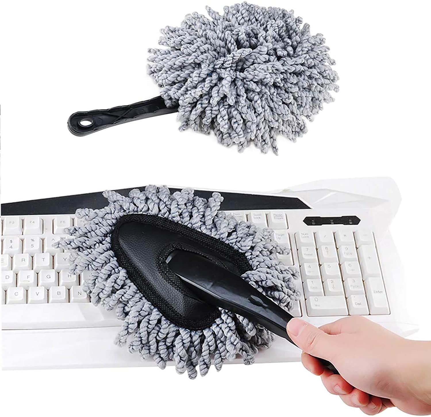 Interior, Exterior Car Microfiber Dash, Paint Duster Brush Cleaning Tool