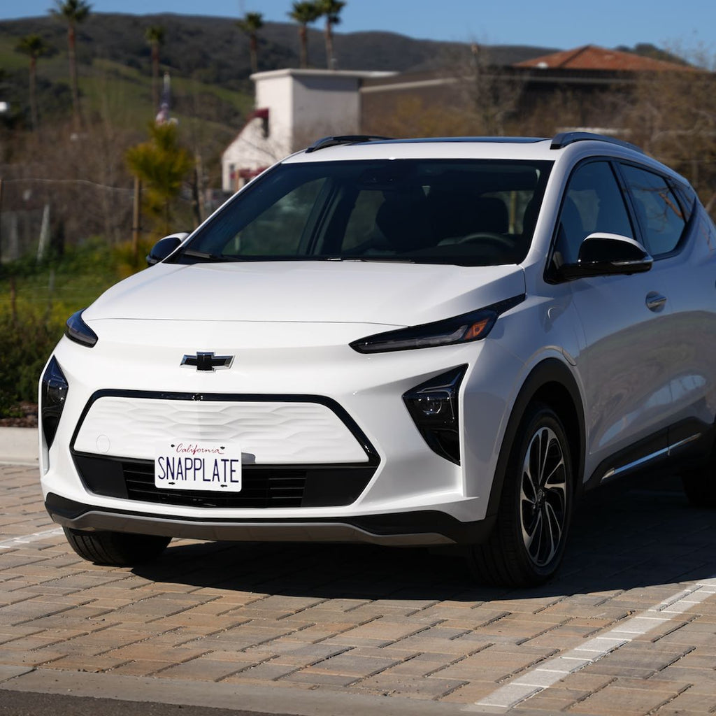 Chevy Bolt EUV SNAPPLATE Front License Plate Mount, Removable, 2022-2023