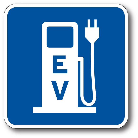 EV Charging Electric Car EV Bumper Sticker, Tesla, Chevy Bolt, Fiat 500E, Chevy Volt