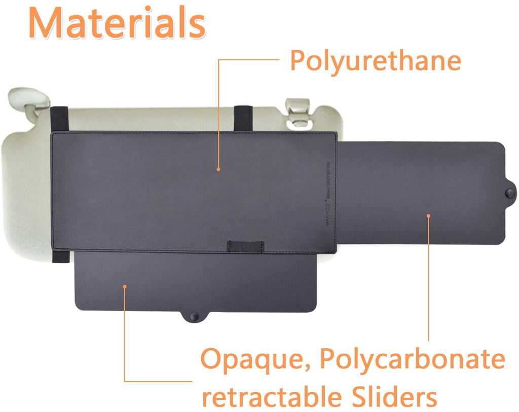 Fiat 500E Sun Visor Extender Sunshade UV Blocker