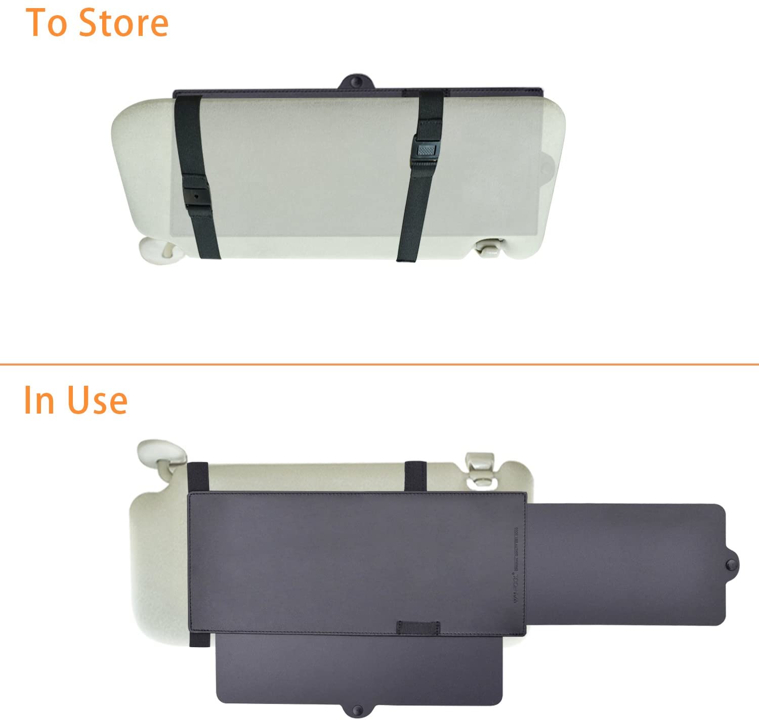 Smart Car Fortwo Sun Visor Extender Sunshade UV Blocker