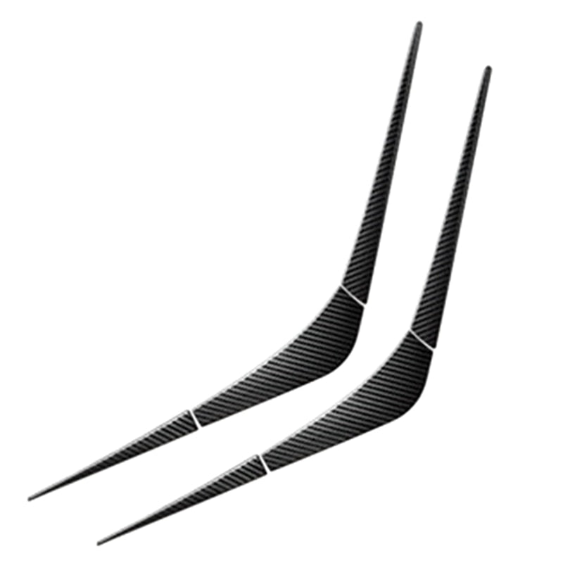 Tesla Model 3 Rear Taillight Eyebrow Trim Covers, Stainless Carbon Fiber, 2017-2022