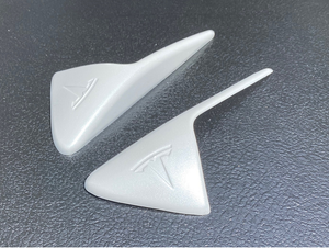 Tesla Model 3, S, X, Y, Factory Color Painted Pearl White PPSW Turn Signal Side Fender Camera Vent Cover Trim