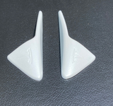 Tesla Model 3, S, X, Y, Factory Color Painted Pearl White PPSW Turn Signal Side Fender Camera Vent Cover Trim