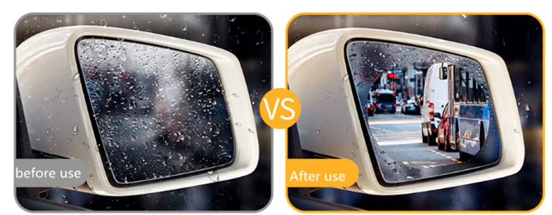 Fiat 500E Outside Mirror Anti-Fog Film Covers, 2013-2019