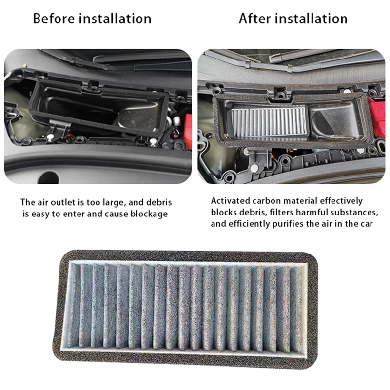 Tesla Model 3 Cabin Air Intake, A/C Filter, Carbon Activated, 2021-2023