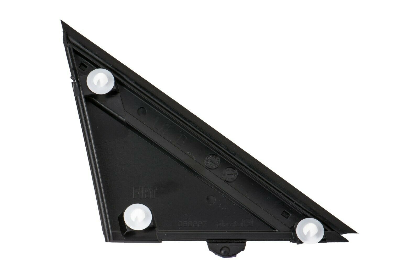 Fiat 500E Left Door Mirror Flag Cover Molding Matte Black , 2013-2019