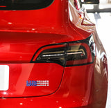 Tesla Model S, 3, X, Y Plaid Badge Car 3D Logo, Metal, Spaceballs Tribute Emblem, American Flag