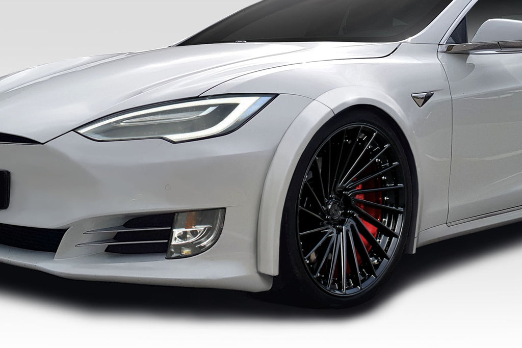 Tesla Model S Duraflex RVS Front Fender Flares, 4 Piece, 2012-2021