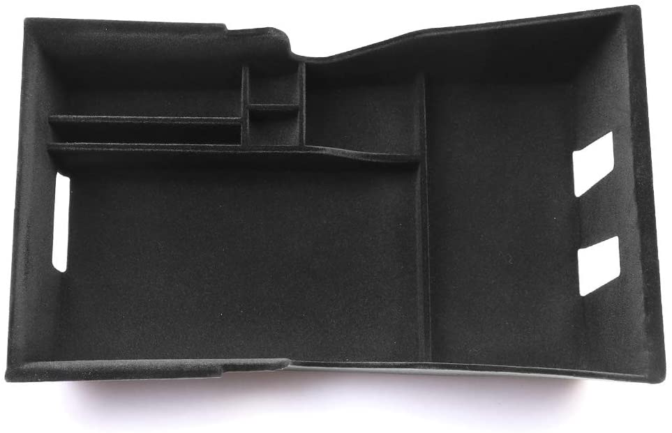 Tesla Model 3, Y, Center Console Organizer Bin Storage Box with Flocking, 2017-2020