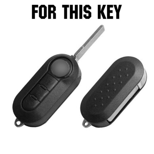 Copy of Fiat 500E Silicone Key Fob Case Cover, Black