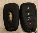 Chevy Volt Remote Key Fob Silicone Skin Case Cover, 2016-2019