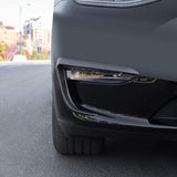Tesla Model Y Front Fog Light Trim Spoiler Light Cover Eyebrow Covers, Matte Carbon Fiber, 2020-2024