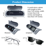 Tesla Model 3, Y Sunglasses Holder, Eyeglass Cases Storage Box, Silver