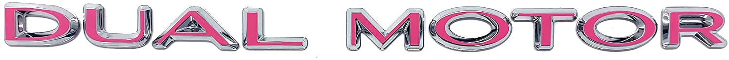 Tesla Model S, 3, X, Y Dual Motor Emblem Vinyl Decal Overlay Wrap Rear Trunk Emblem, Many Colors
