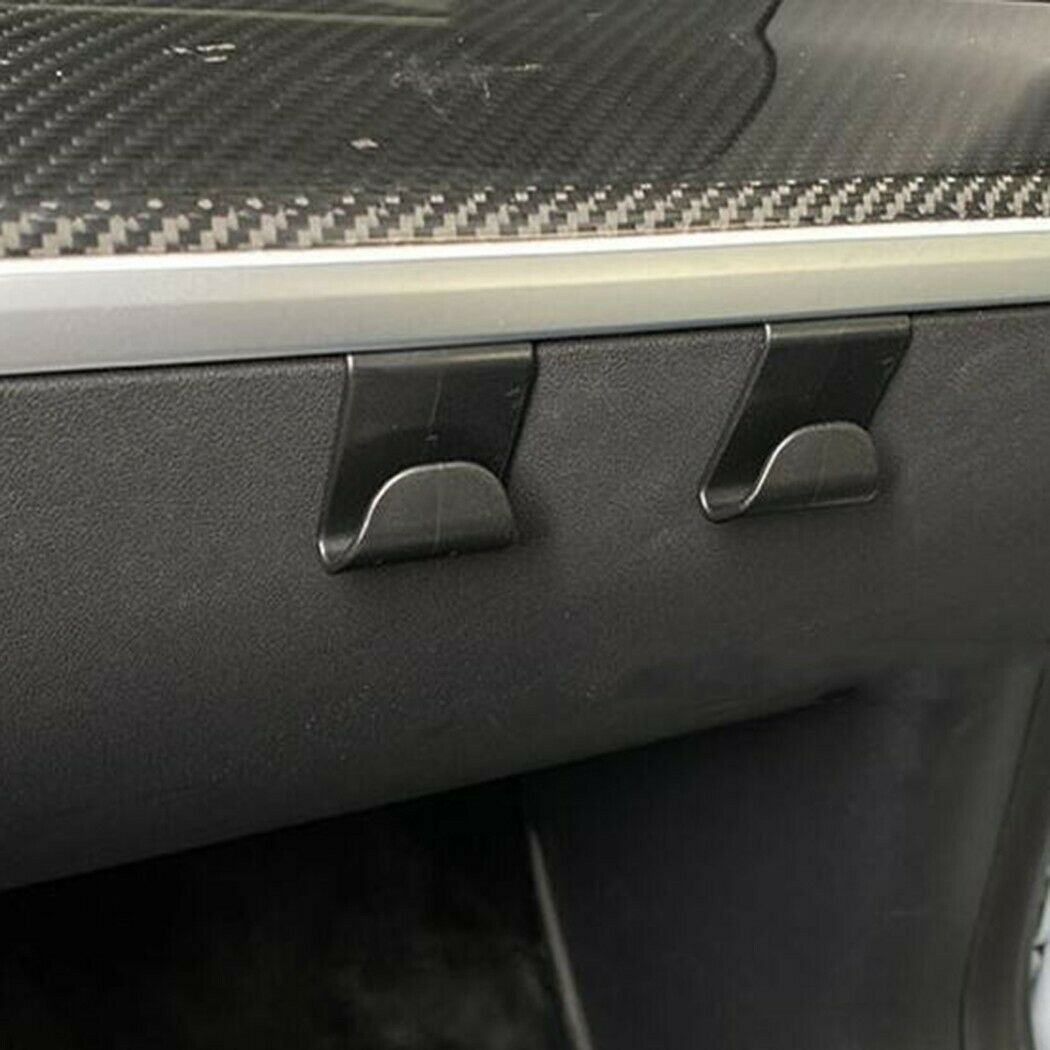Tesla Model 3, Y ABS Co-Pilot Glove Box Storage Hooks, Multi-Purpose Storage Hangers, 2PCS