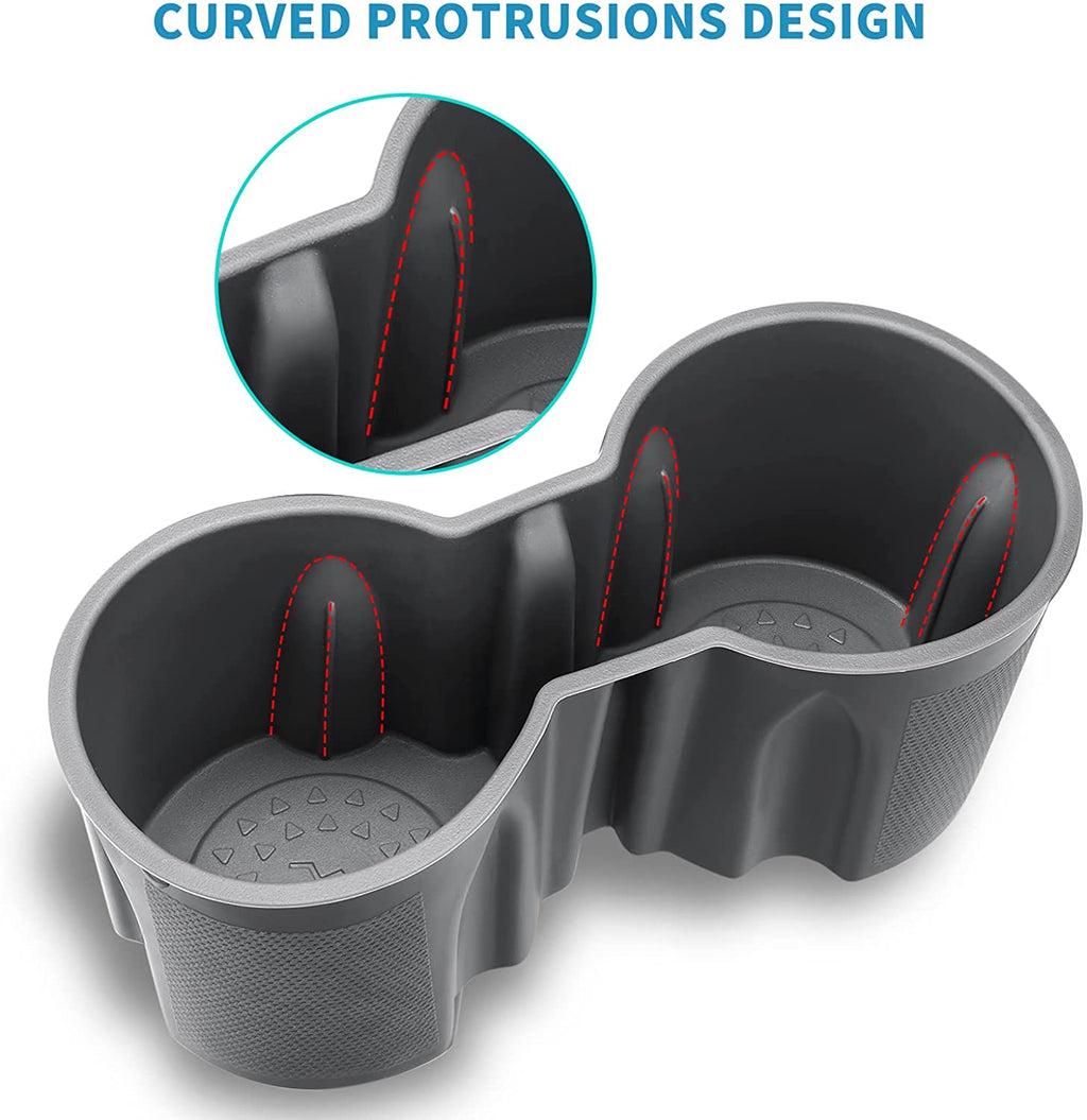 Tesla Model 3, Y, Cup Holder Insert, Gray, 2021-2024