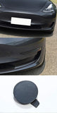 Tesla Model 3 Front Bumper Tow Hook Cover Cap, Gray, Midnight Silver