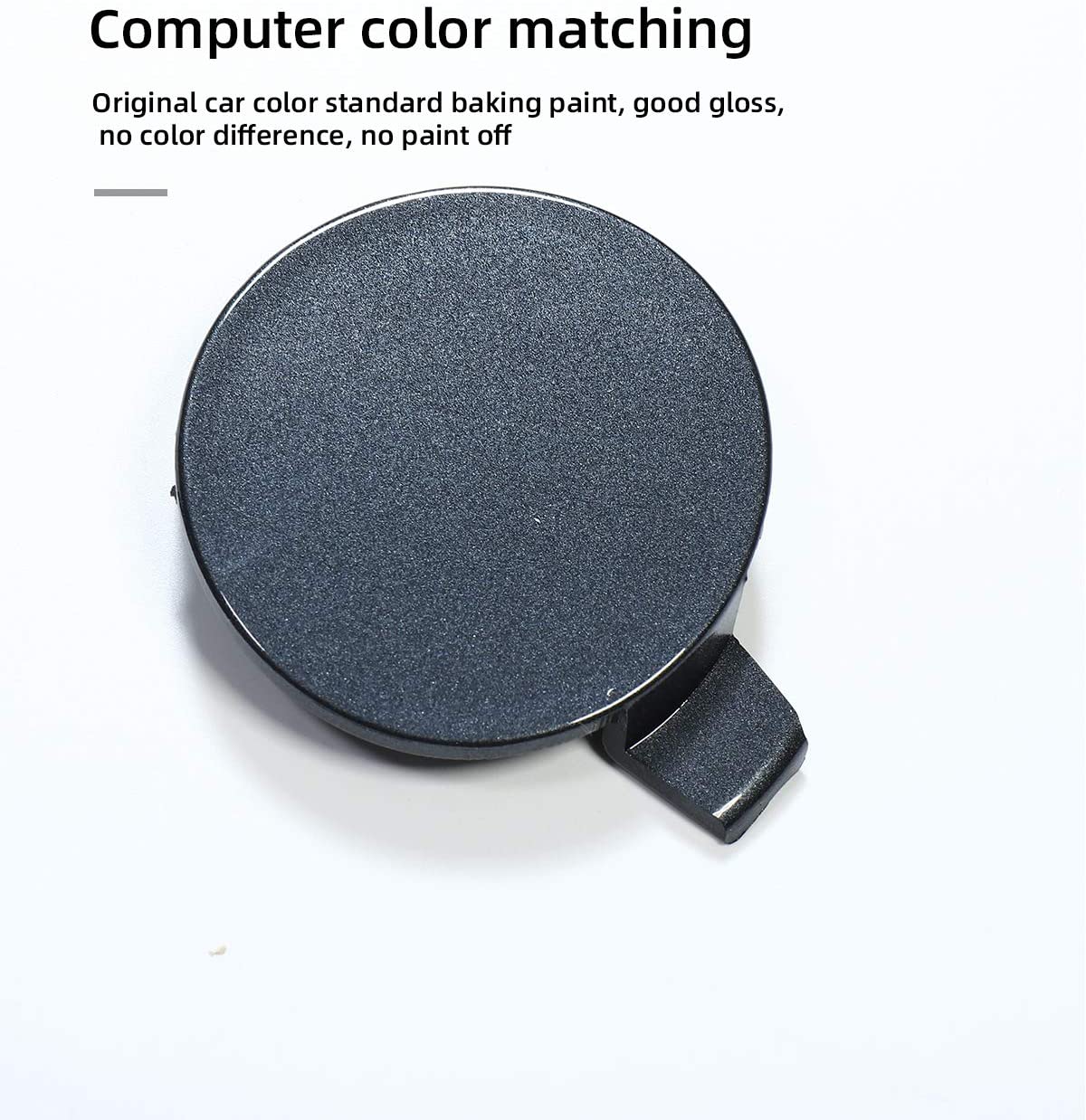 Tesla Model 3 Front Bumper Tow Hook Cover Cap, Gray, Midnight Silver