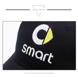 Smart Car Fortwo Hat, Low Profile Design, Black With Logo
