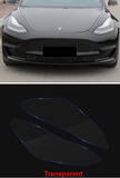 Tesla Model 3 CLEAR Headlight Scratch Guard Protection Film TPU, 2017-2020