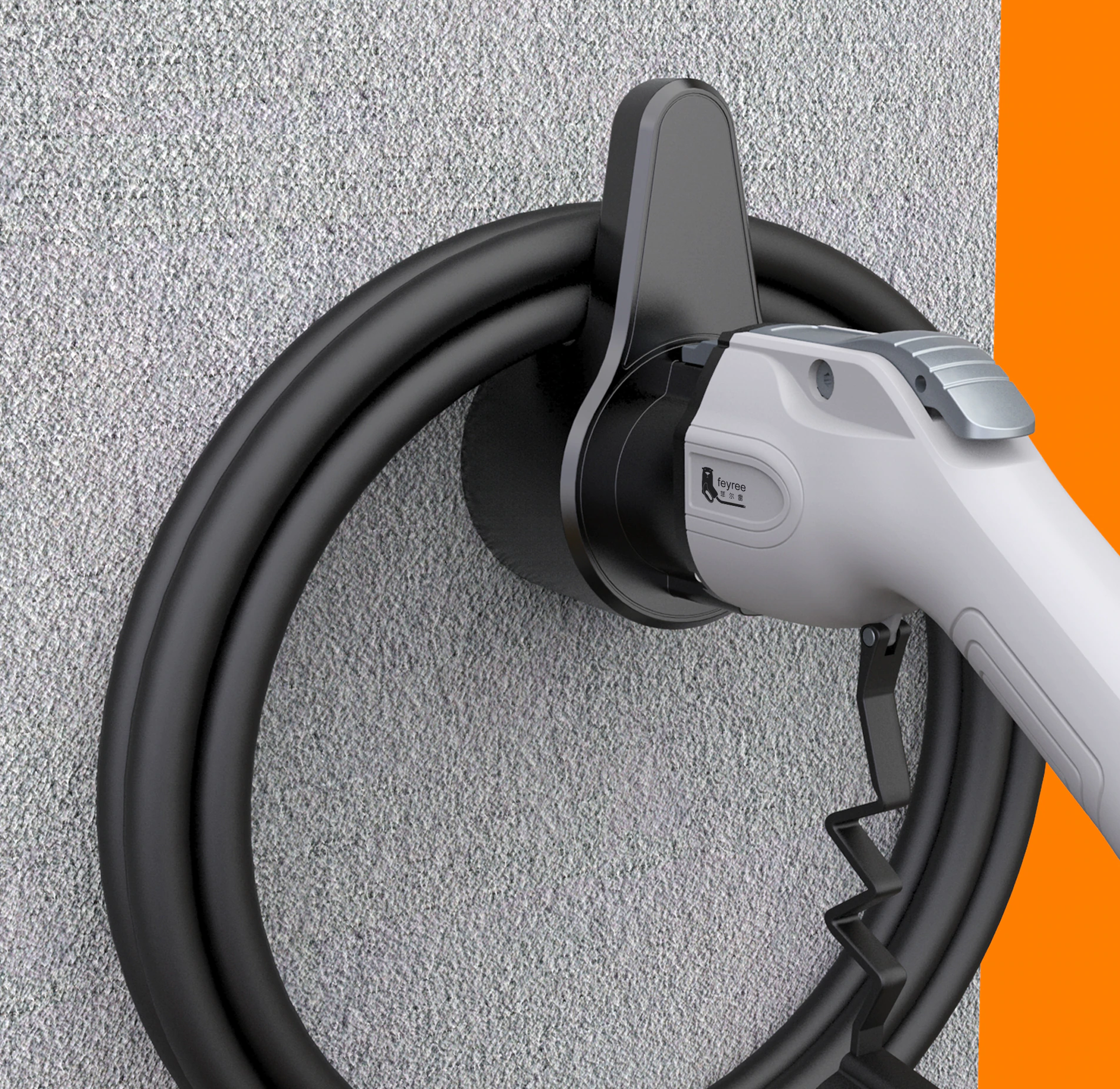  J1772 Connector Holder Holster Dock Wall Mount Organizer, Tesla, Chevy Bolt, Chevy Volt, Fiat 500E