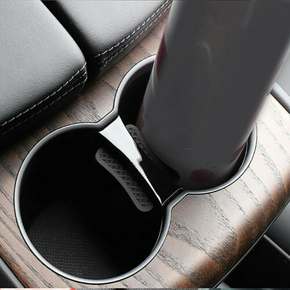 Tesla Model S, X Slot Non Slip Clip Water Bottle Center Console Insert Car Cup Holder Limiter