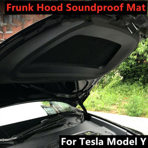 Tesla Model Y Frunk front trunk lid soundproof insulation hood pad with Y logo, 2020-2022
