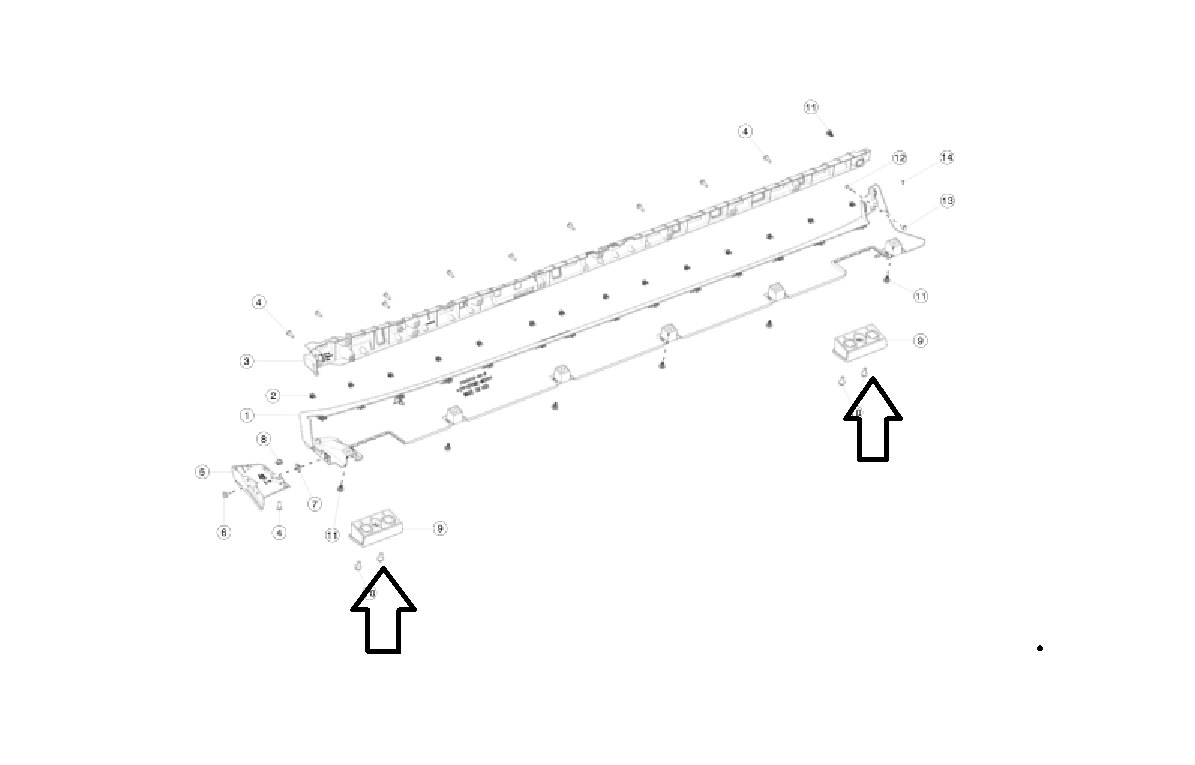 Tesla Model X Rocker Panel Jack Pad, New, 2016-2021