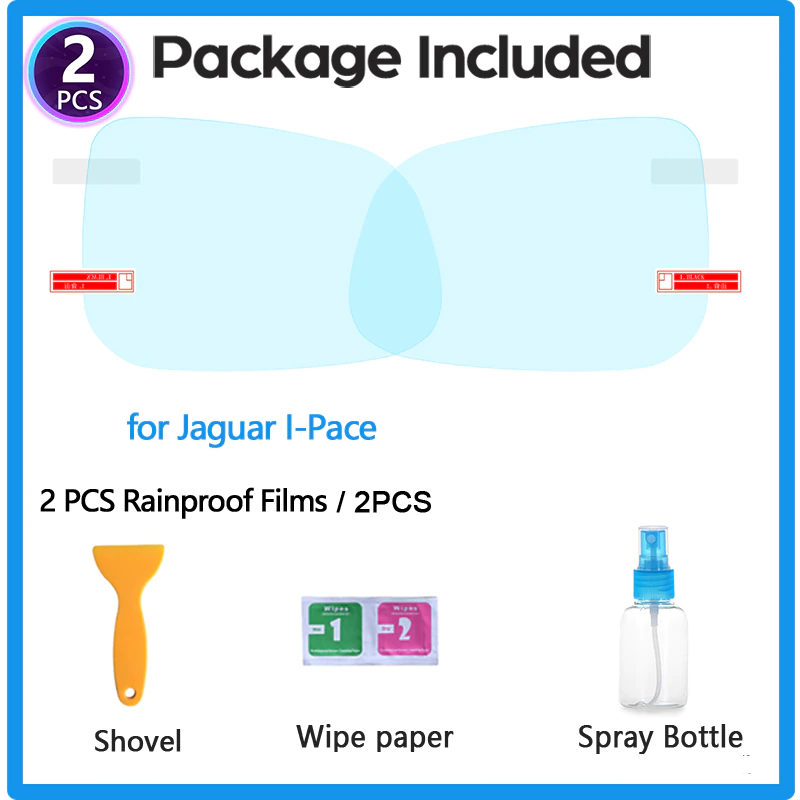 Jaguar I-Pace Outside Mirror Anti-Fog Film Covers, 2019-2021