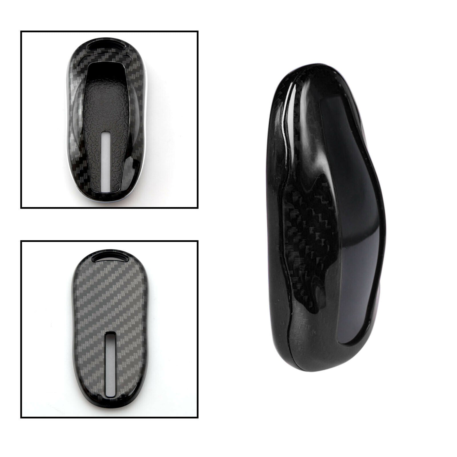Tesla Model 3, Y, S Carbon Fiber Key Fob Remote Cover