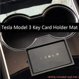 Tesla Model 3, Y, Center Console Key Card Holder, Silicone