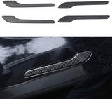 Tesla Model 3 Carbon Fiber Exterior Dress Up Kit, Mirror Covers, Turn Signal, Door Handle, ABS, 2017-2023