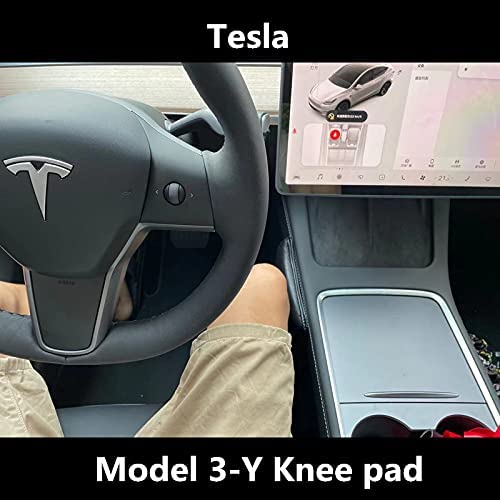 Tesla Model 3, Y Knee Pad Cushion, Driver's Side Center Console, Black