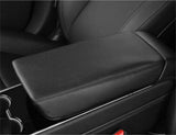 Tesla Model 3, Y, Leather Center Console Armrest Cover, Black