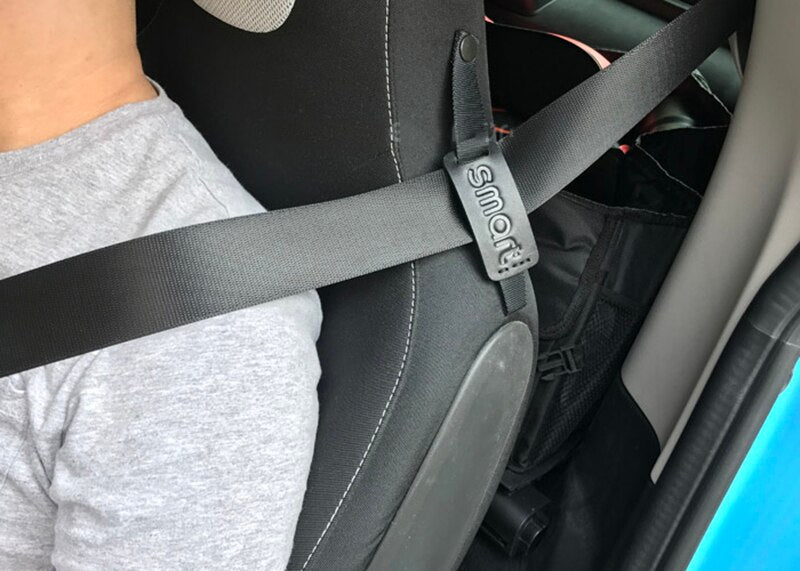 Smart Car Fortwo, Forfour 453 Leather Seat Belt Holder Badge, Neck Pro