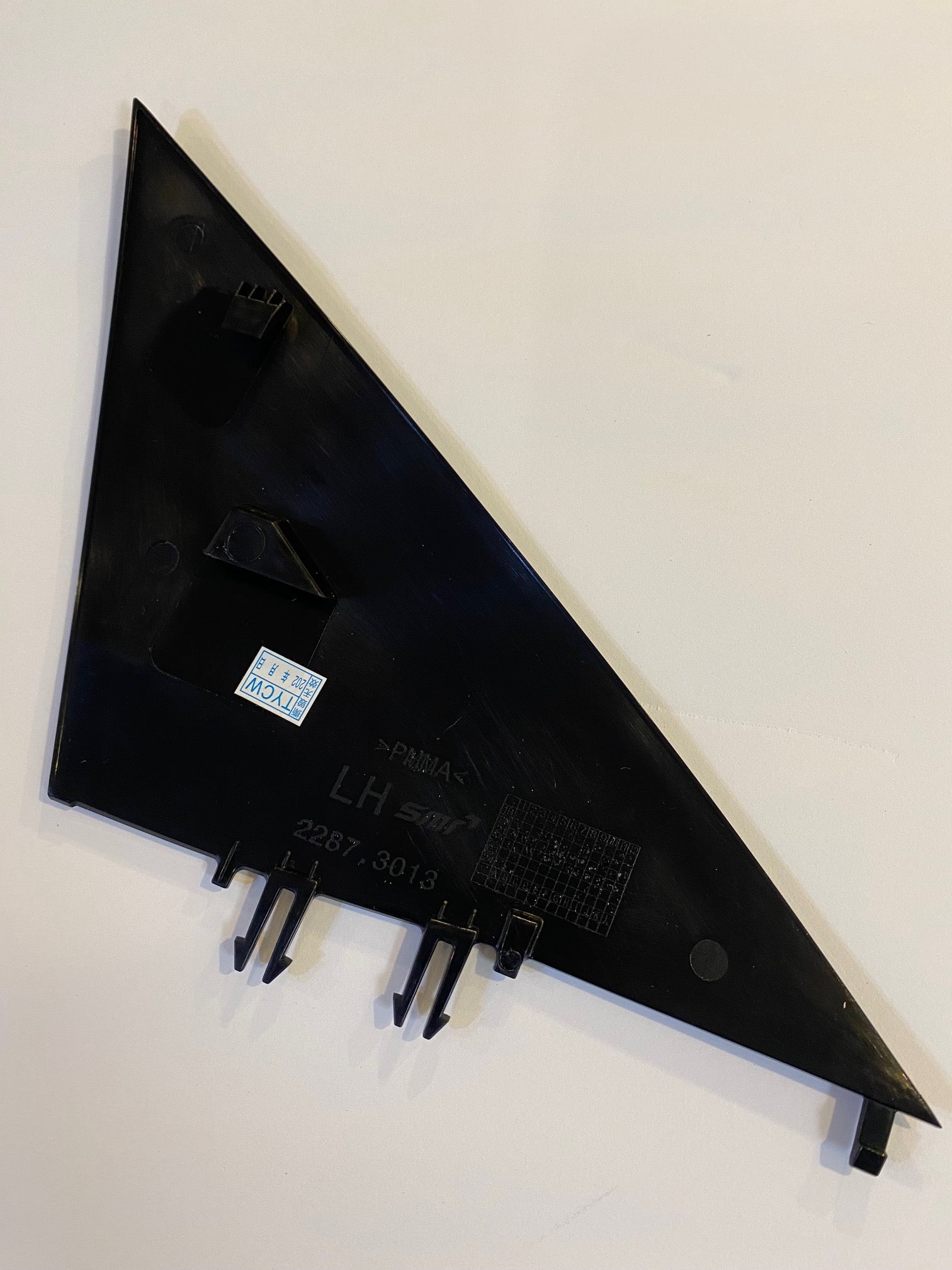 Tesla Model 3 Mirror A Pillar Applique Door Flag, Left, 2017-2021