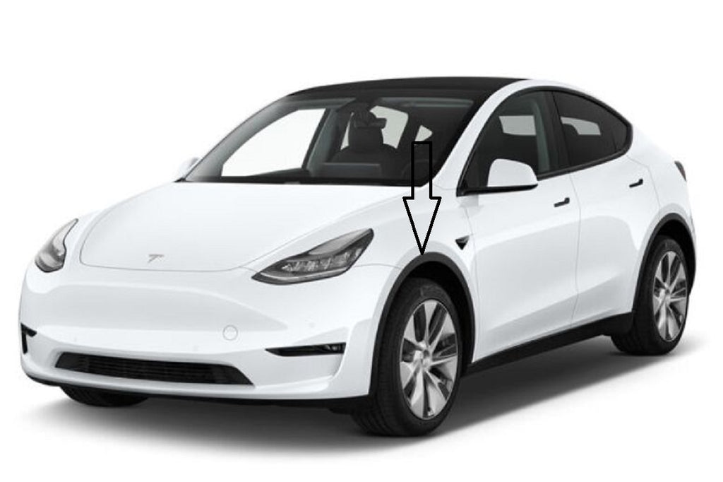 Tesla Model Y Front Fender Garnish Molding Trim, Left Front, New, 2020-2022