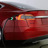 Tesla Model S, 3, X, Y Plaid Badge 3D Logo Rear Letter Set Emblem, Matte Black