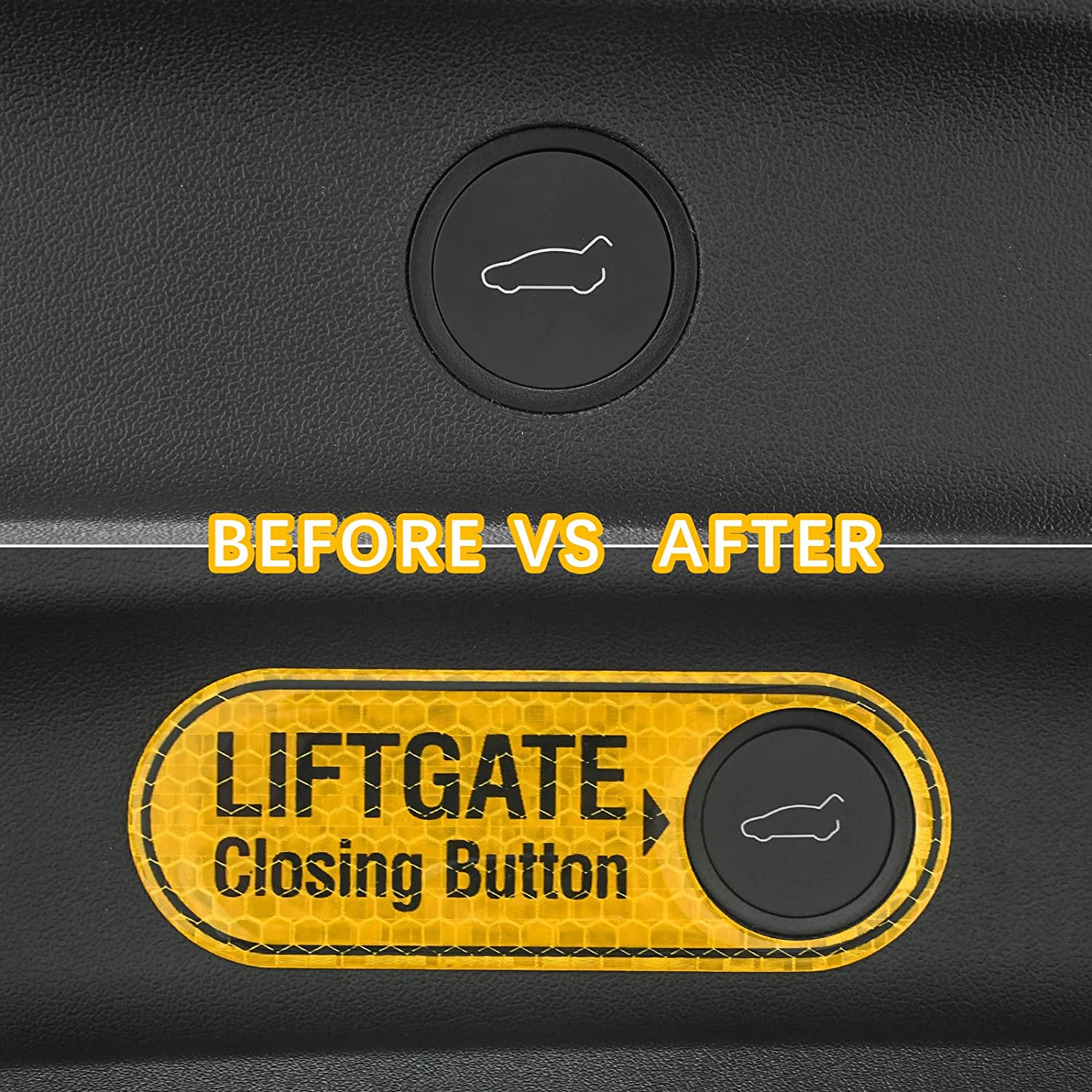 Tesla Model S, 3, X, Y Tailgate Trunk Warning, Reminder Sticker, ABS Reflector