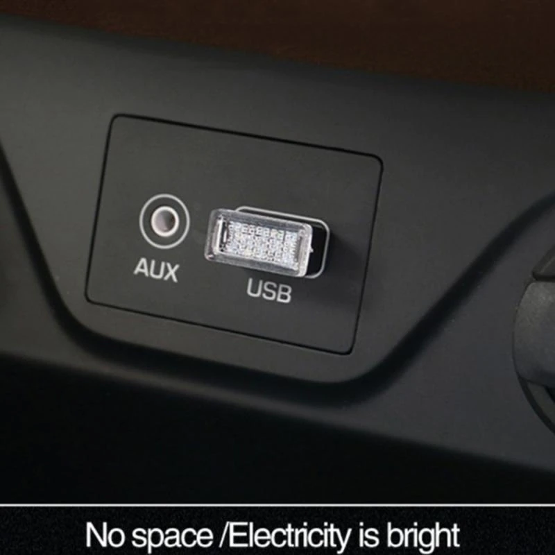 Smart Car Fortwo Interior Atmosphere USB LED Mini Night Lights, Many Colors, 2-Pack
