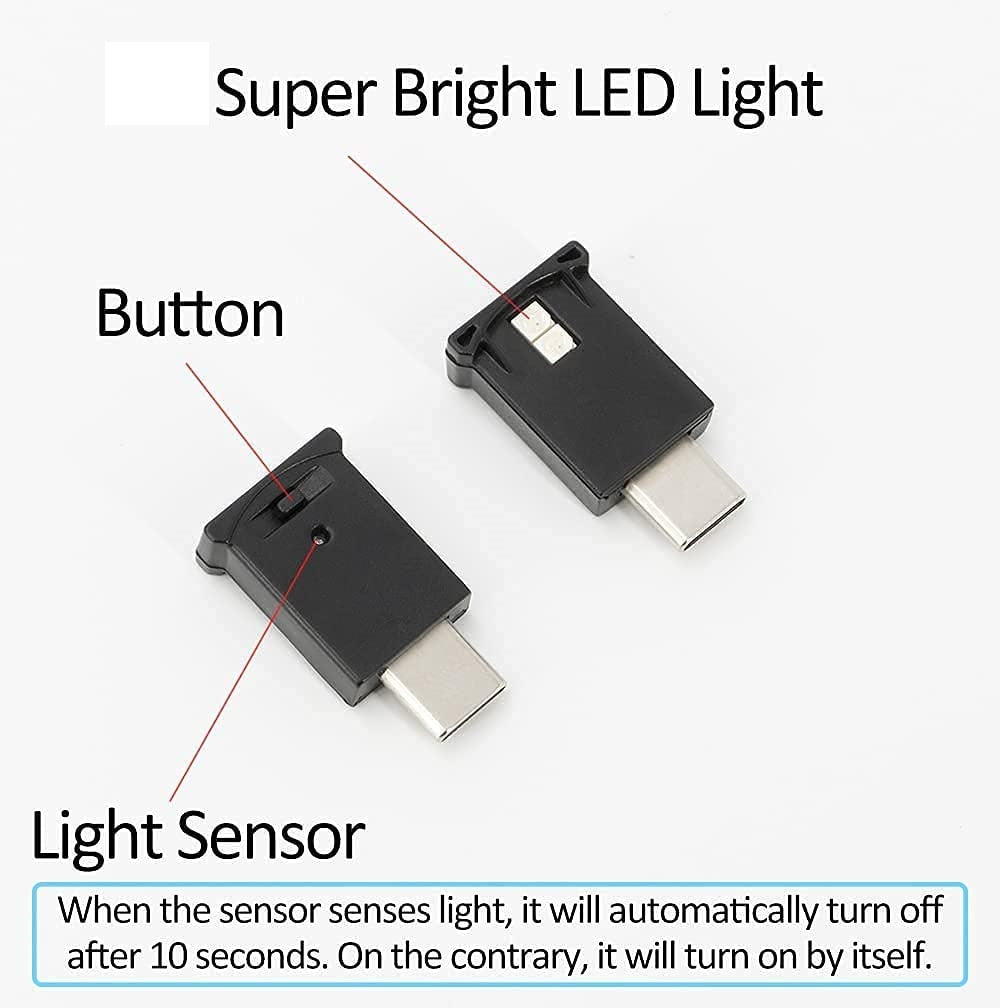 	Tesla Model 3, Y Back Seat LED Lighting, USB-C, 8 Colors, Adjustable, 2020-2021