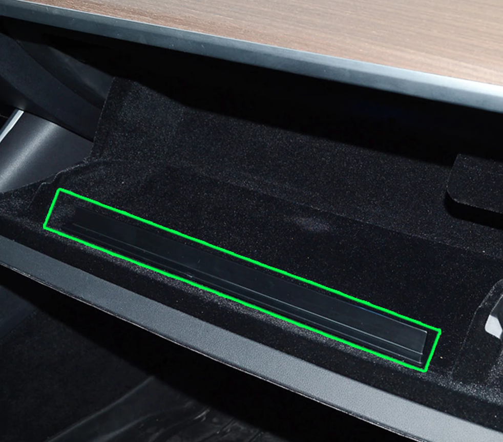Tesla Model 3, Y, Glove Box Anti-Slip Limiter Bumper