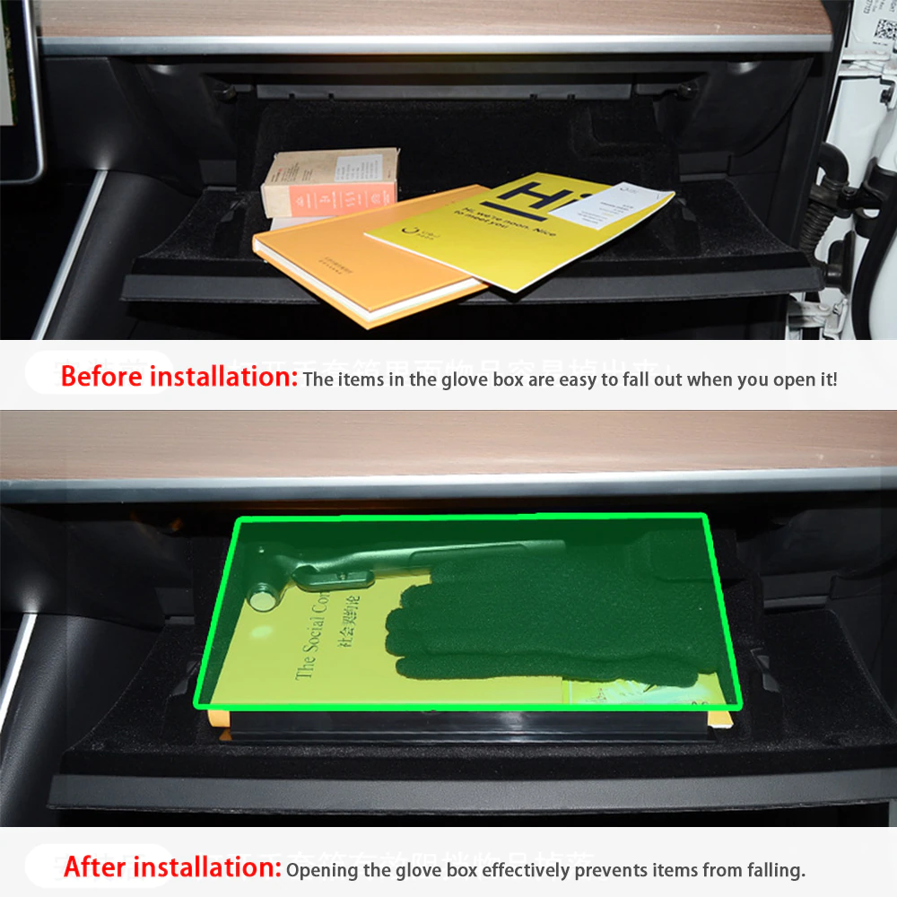 Tesla Model 3, Y, Glove Box Anti-Slip Limiter Bumper