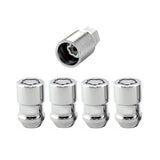 Chevy Volt McGard Wheel Lock Nut Set 4pk. M12X1.5 / 19mm & 21mm Dual Hex / 1.46in. L-Chrome, 2011-19