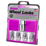 Chevy Volt McGard Wheel Lock Nut Set 4pk. M12X1.5 / 19mm & 21mm Dual Hex / 1.46in. L-Chrome, 2011-19