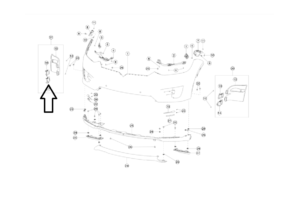 Tesla Model X Air Intake Duct Assembly Lower Connector, Right, 2016-2020