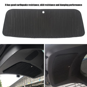 Tesla Model Y Tailgate Trunk Lid Protection Mat, Black TPE, Custom Fit, 2020-2022