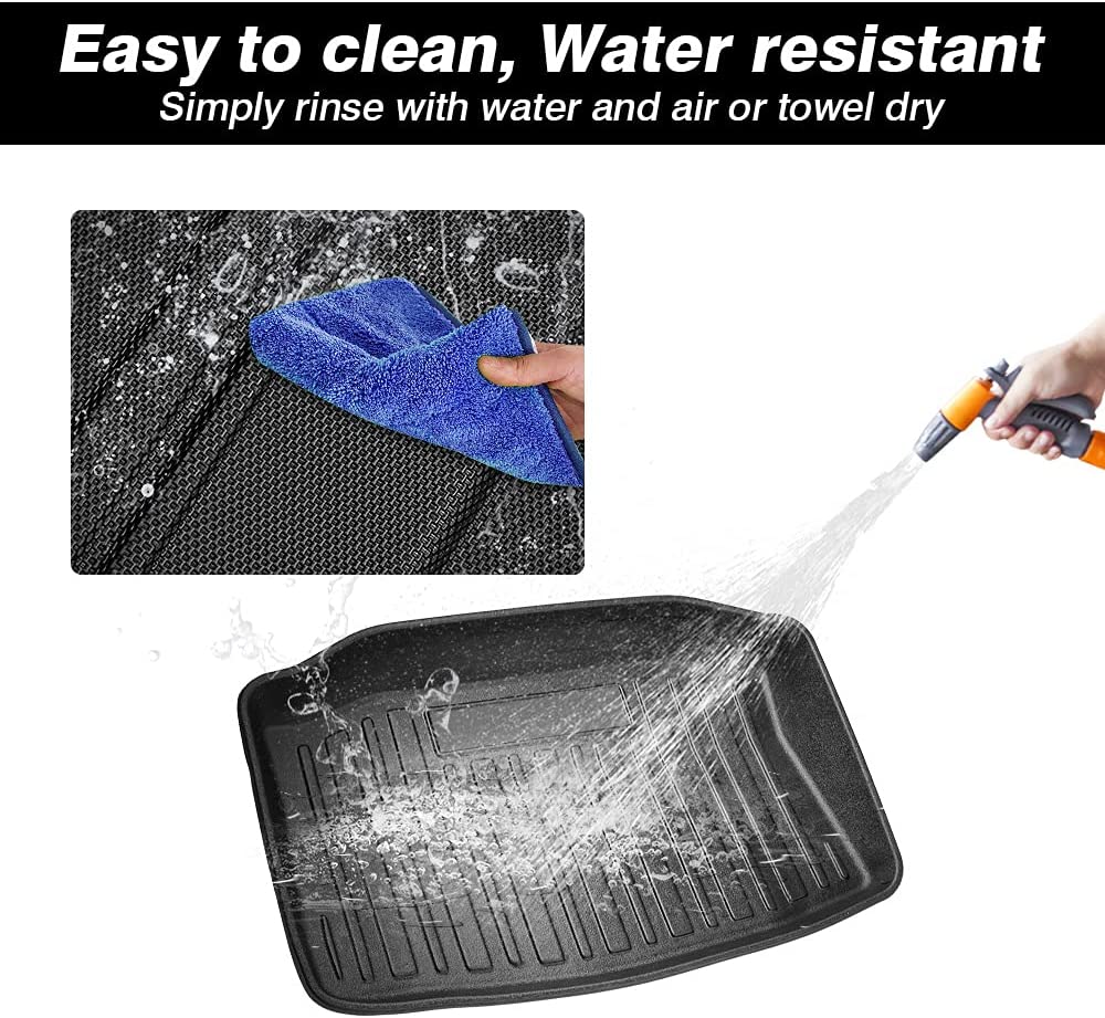 Tesla Model 3 Front & Rear Frunk Trunk Mats All Weather Cargo Liner, 2021-2023