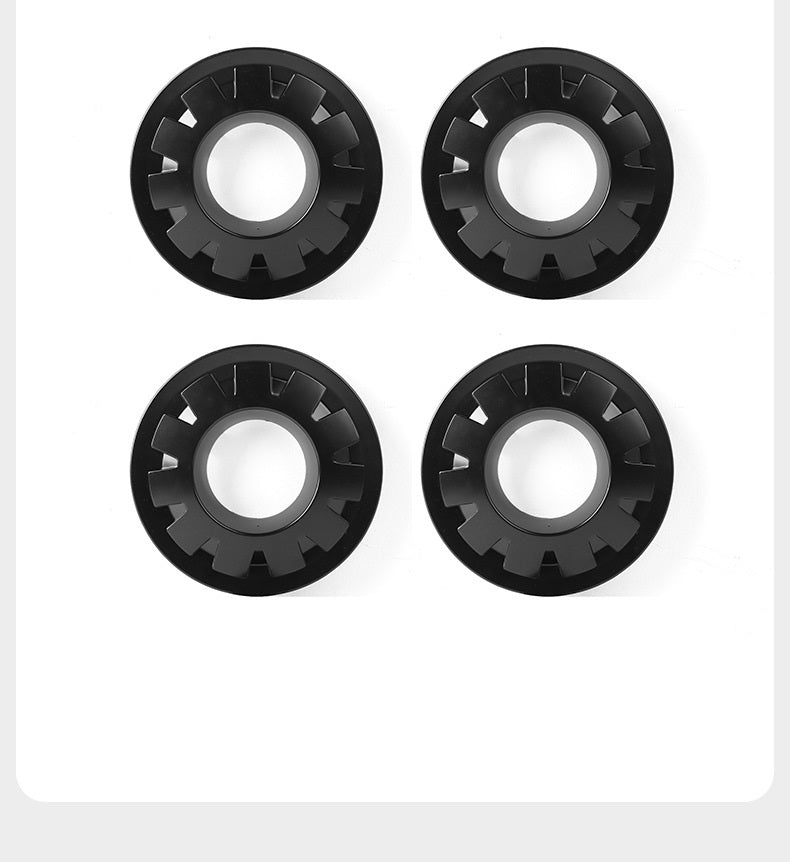Tesla Model Y ABS Wheel Center Caps Hub Covers, 20 & 21 Inch, Matte Black, 4PCS Set, 2020-2022
